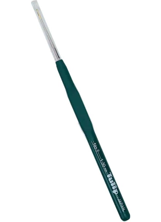 Tulip Silicone Handle Lace Crochet Hook No: 7 1.30 mm 