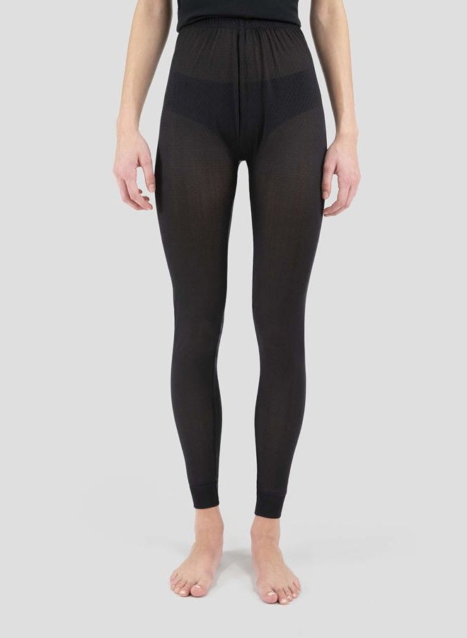 Terramar Women's Thermasilk Pointelle Pant (Black, X-Small) - Image 2