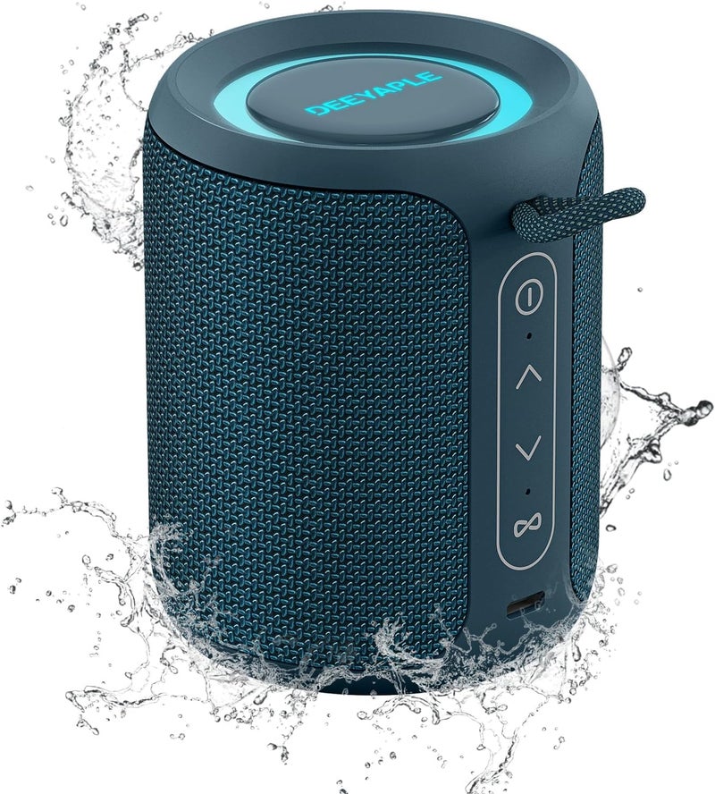 Deeyaple Bluetooth Speaker, Intense Bass Bluetooth Speaker, Bluetooth 5.3 Connected Speaker, 15W Bluetooth Speaker, IPX7 Waterproof, Dual Stereo Pairing (Blue) - Image 1