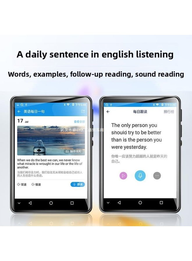 Van Mu Mp3 Walkman Student Edition Mp4 High School Special WiFi Internet Access English Listening Player Bluetooth-Body Color:No Games★[ 4.0inch -wifi Version] - Recommended For High School Students-Memory Capacity:80gb [built-in Memory 16g+64g Card]-official Standard Configuration  - Image 4