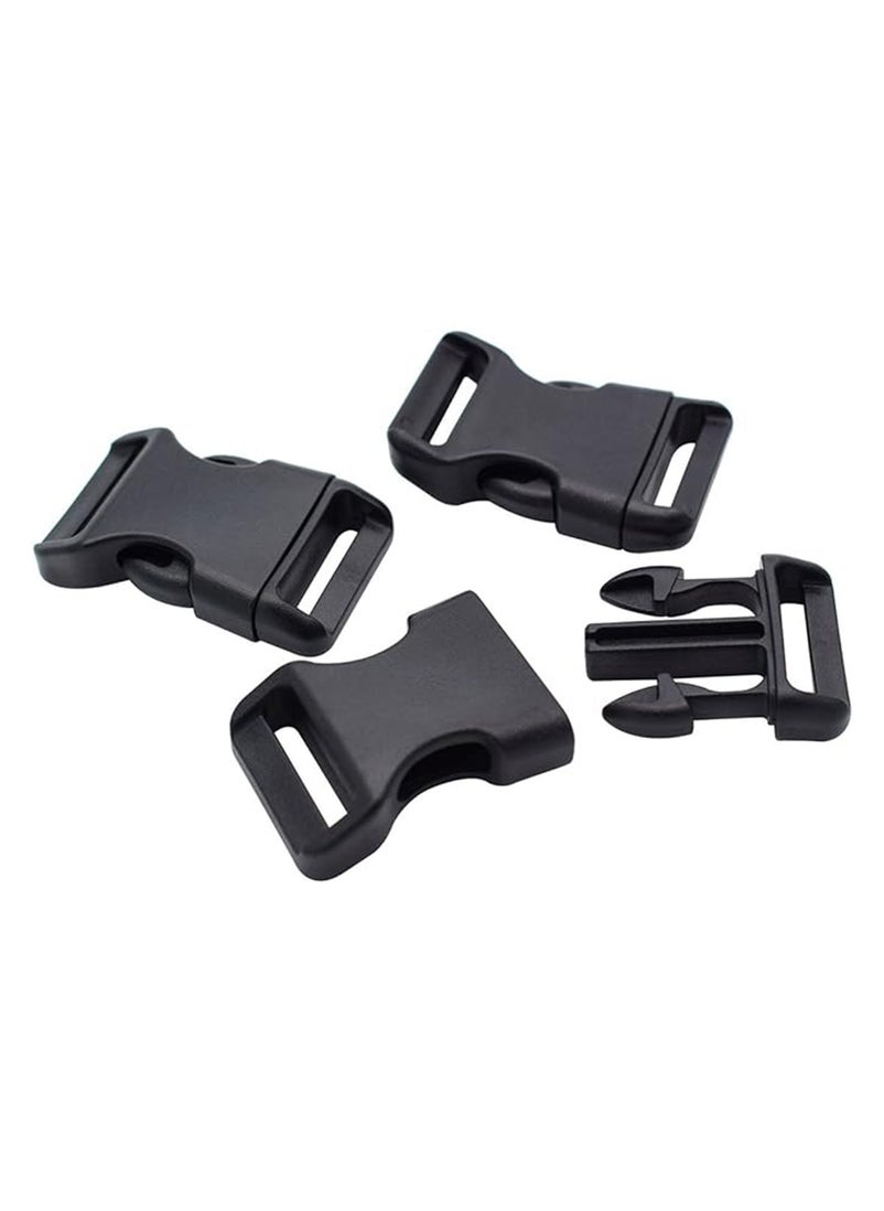 Generic 10 Pieces Quick Side Release Adjustable Plastic Buckles for Backpack - Belt - Strap - Dog Collar Accessory - Black - 50mm  - Image 4