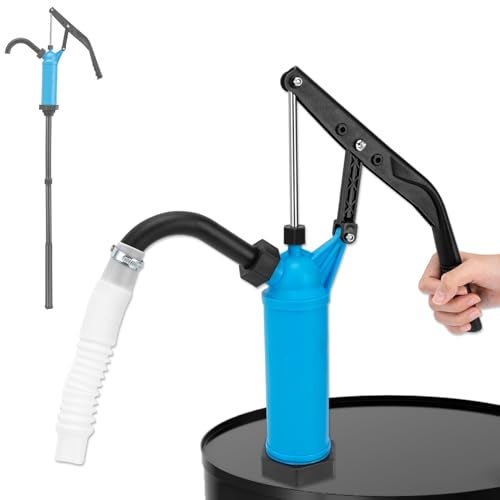 GDDGHS 55 Gallon Drum Pump, Lever Action Barrel Pump Fits 5-55 Gallon Drums, Water Drum Pump/Hand Drum Pump, Blue - Image 1