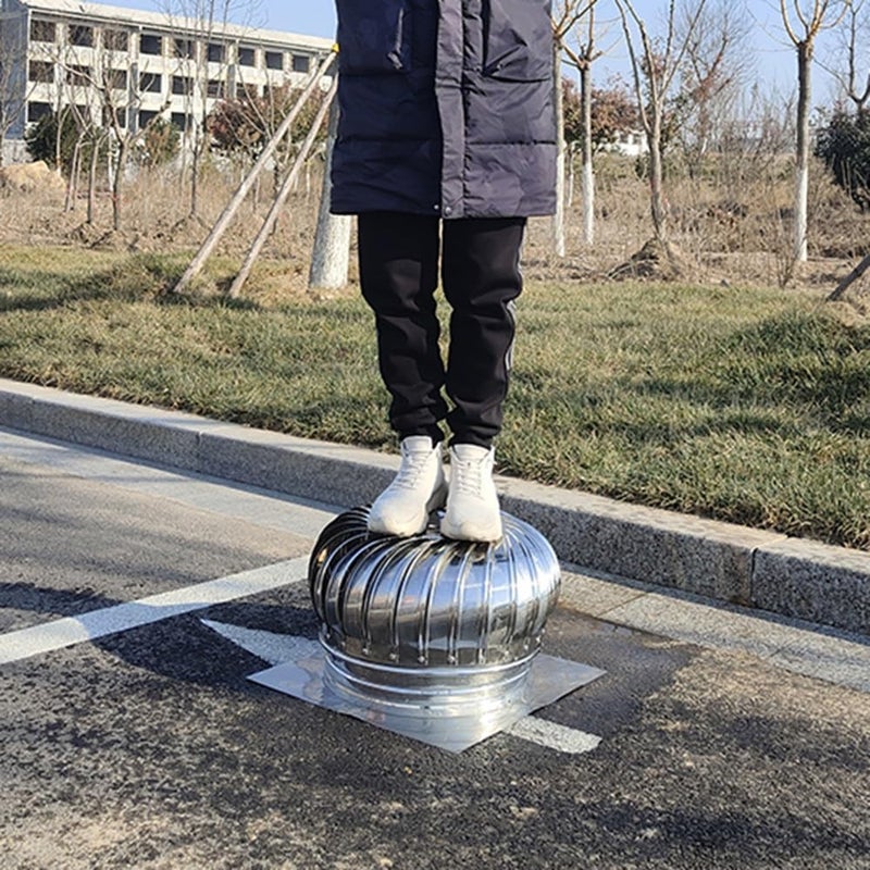 Stainless Steel Chimney Spinner Cowl Round Roof Rotating Chimney Cap Fireplace Rain Cover for Houses Factory Attic Farm 75mm 200mm 400mm(75mm) - Image 4