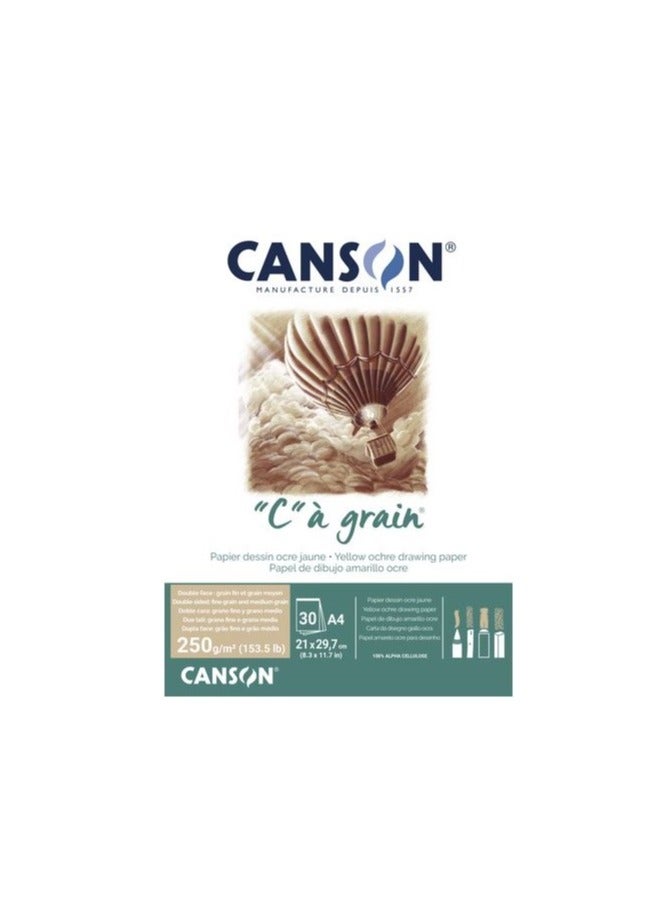 CANSON Art Book C a grain-Ochre Tan A4-250G - Image 1