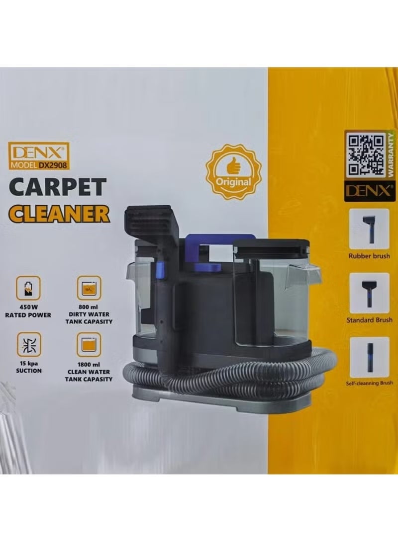 Denx Clean Portable Lightweight Multi-Surface Cleaner – Deep Cleans Carpets, Upholstery, Car Seats, Sofas, Kitchens & Outdoor Areas with 450W Powerful Suction - Image 2