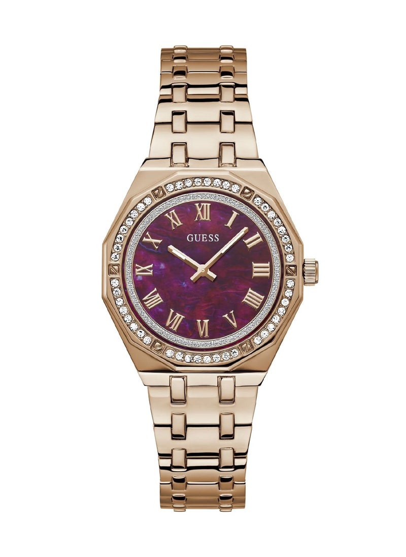 GUESS Desire Women's Purple Dial Quartz Analog Stainless Steel Watch GW0770L3 - 36mm  - Image 1