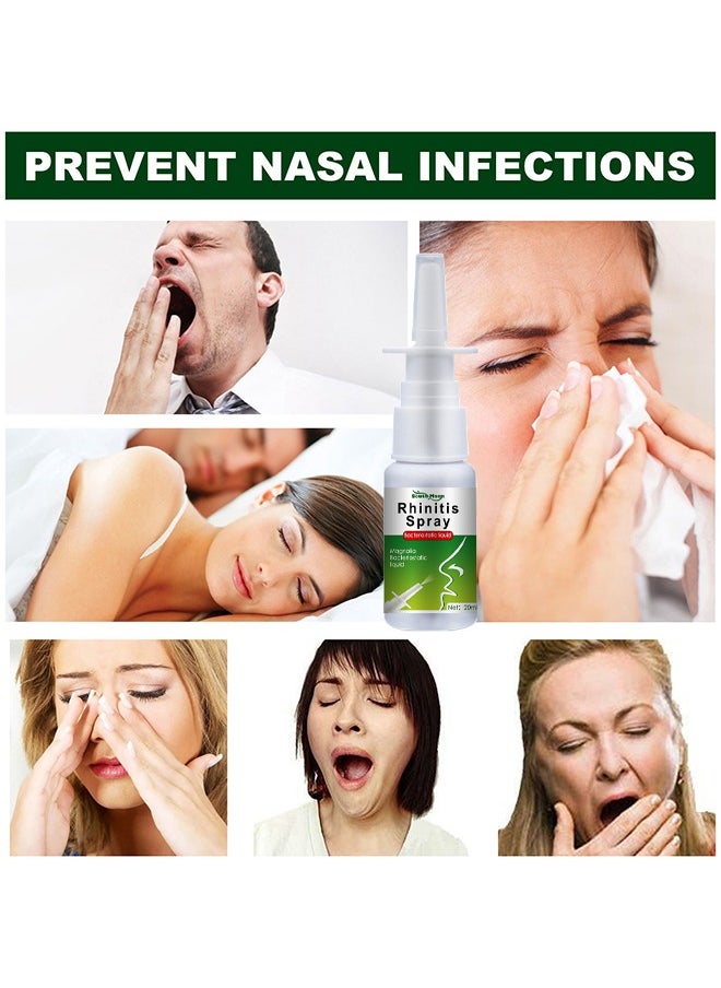 Herbal Rhinitis Spray Anti-Snoring Fast Acting Nose And Mouth Spray For Deep, Restful Sleep For Men And Women