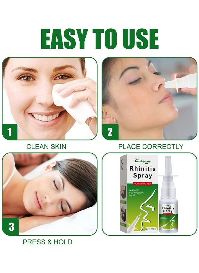Herbal Rhinitis Spray Anti-Snoring Fast Acting Nose And Mouth Spray For Deep, Restful Sleep For Men And Women