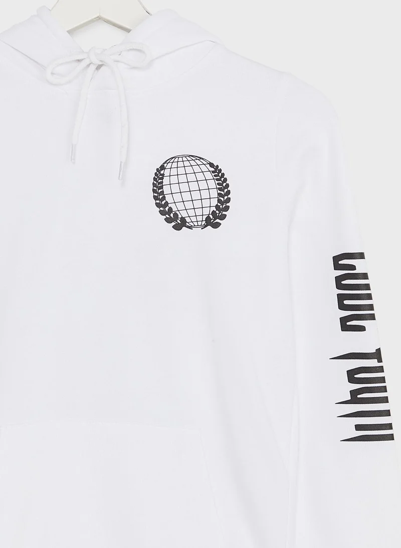 Pinata Boys Front And Back Printed Pocket Hoodie
