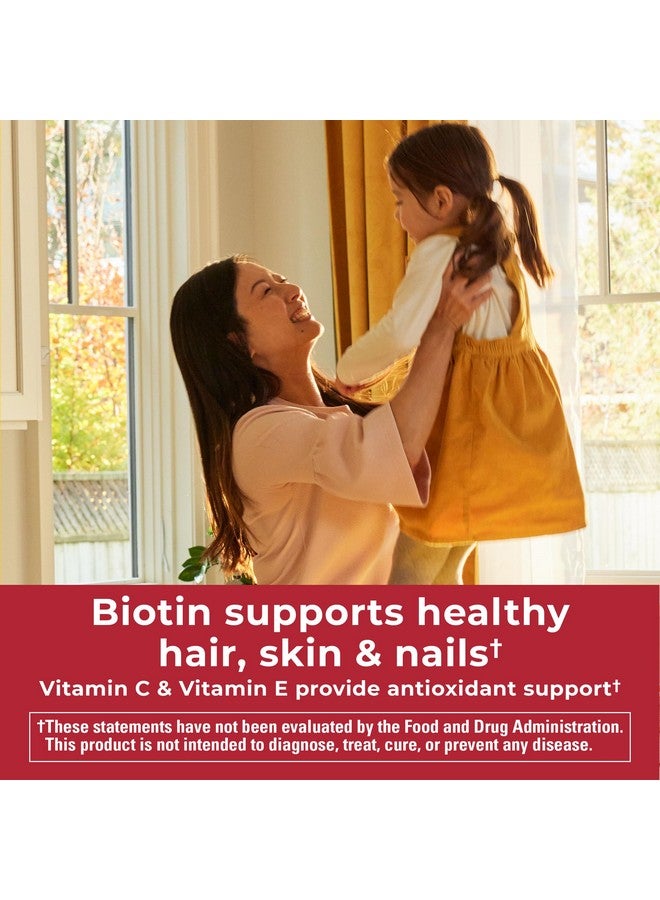 Nature Made Zero Sugar Hair Skin Nails Gummies, Biotin 2500 mcg per Serving, 120 Sugar Free Gummies, 60 Day Supply - Image 2