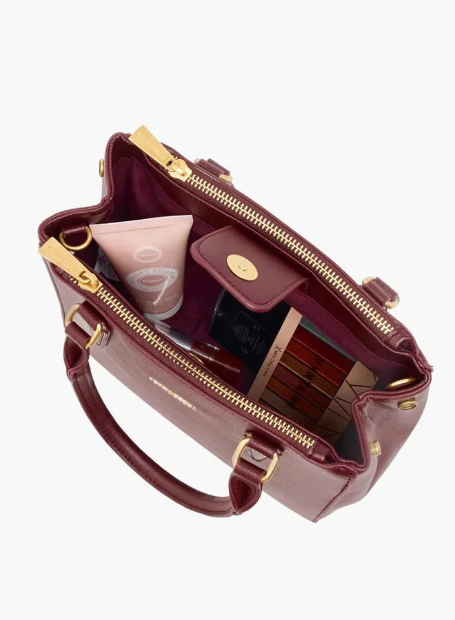 فلورا بيلا من شو إكسبرس Women Logo Detail Tote Bag with Handles and Zip Closure