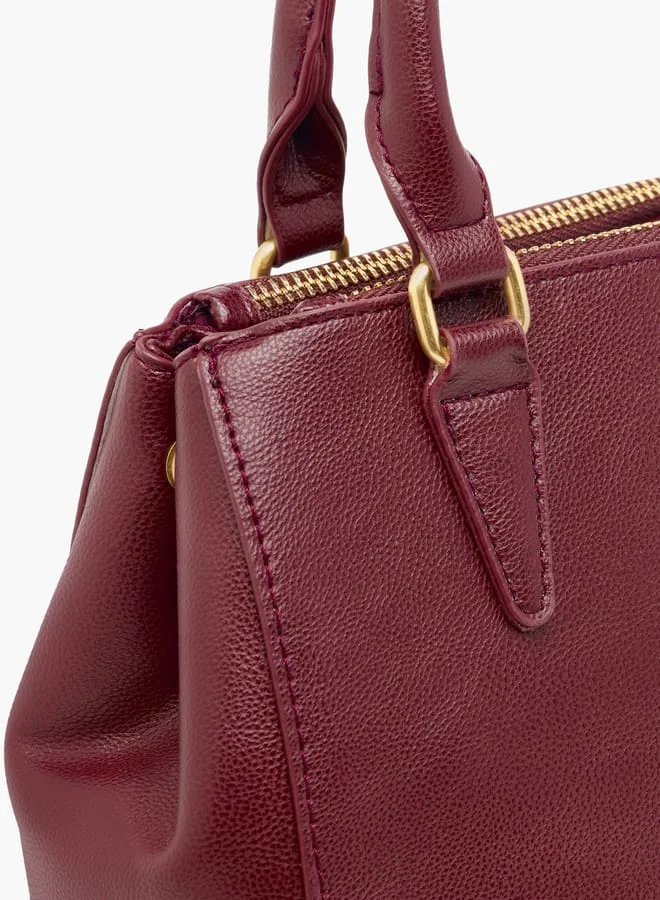فلورا بيلا من شو إكسبرس Women Logo Detail Tote Bag with Handles and Zip Closure