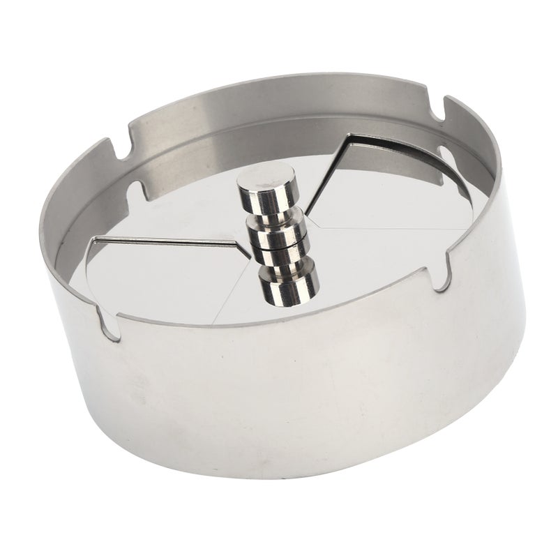 Ashtray Outdoor Stainless Steel Windproof Rainproof Cigarette Tray for Outside Home Table - Image 3