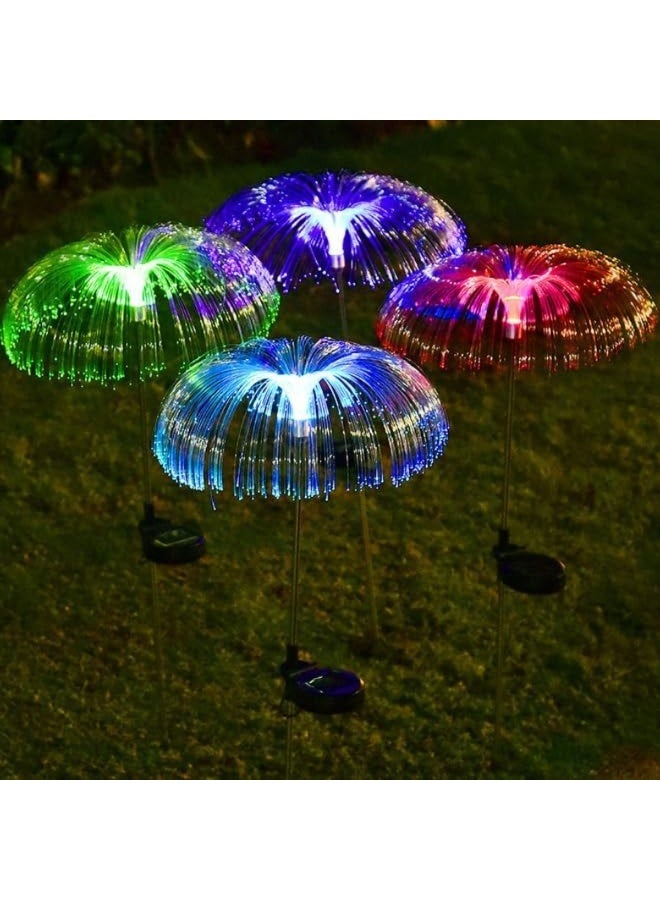Solar Jellyfish Garden Lights Outdoor, Waterproof 8-Color Changing LED, Auto On/Off, 2 Pack - Image 2