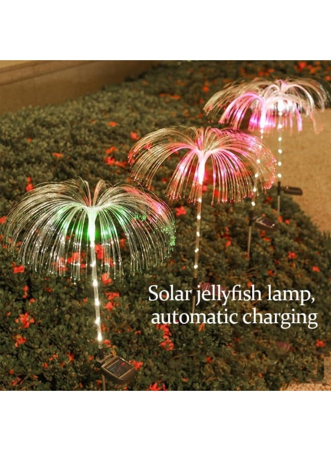 Solar Jellyfish Garden Lights Outdoor, Waterproof 8-Color Changing LED, Auto On/Off, 2 Pack - Image 3