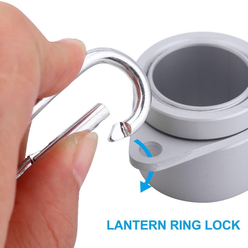1 Inch Aluminum Rotating Flagpole Mounting Ring with Metal Clip, Flag Pole Fastener for Outdoor Flag Display, Patio and Lawn Flagpole Hardware Kit - Image 4