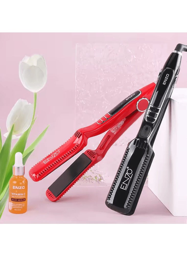 ENZO Professional - ENZO EN-9903R Professional Keratin Hair Straightener – Ceramic Plates with Adjustable Temperature - Intl Version - Image 1