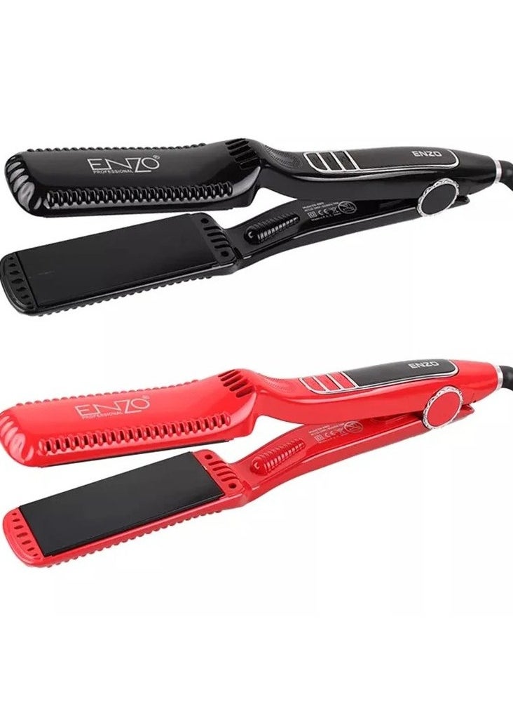 ENZO Professional - ENZO EN-9903R Professional Keratin Hair Straightener – Ceramic Plates with Adjustable Temperature - Intl Version - Image 1