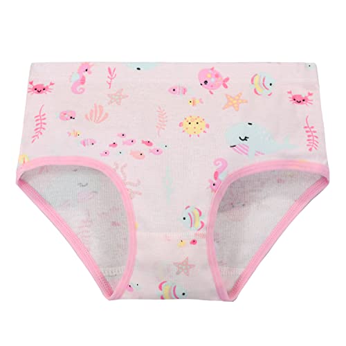Cczmfeas Girls Kids Toddler Hipster Briefs Super Soft 100% Cotton Underwear Panties (as1, age, 4_years, D-6 Pack) - Image 5