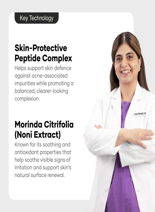 Cureskin جل كيورسكين لعلاج حب الشباب الموضعي مع حمض الماندليك | جل لإزالة البثور لحب الشباب النشط والاحمرار والبقع الداكنة | مصحح سريع المفعول للبقع للرجال والنساء | 10 غرام - Image 3