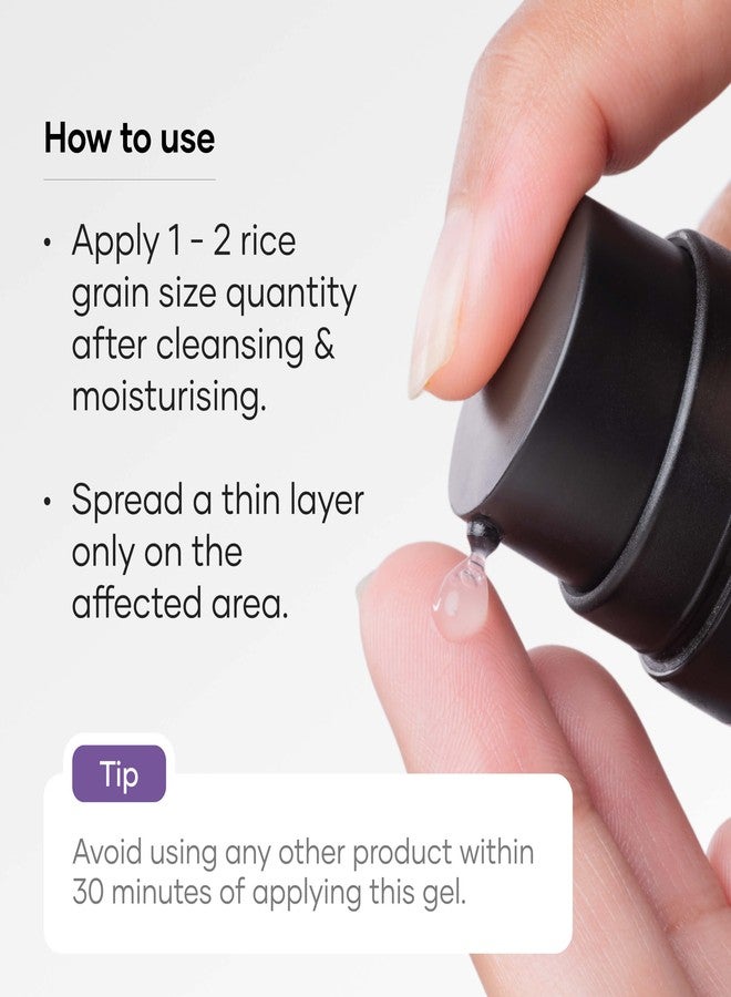 Cureskin جل كيورسكين لعلاج حب الشباب الموضعي مع حمض الماندليك | جل لإزالة البثور لحب الشباب النشط والاحمرار والبقع الداكنة | مصحح سريع المفعول للبقع للرجال والنساء | 10 غرام - Image 5