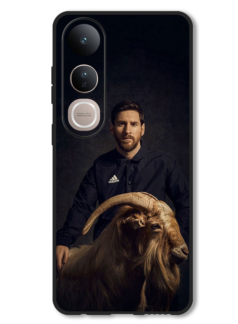 Theodor Case Compatible with Vivo V50 Lite Protection Shockproof Bumper Cover Messi Goat - Image 1