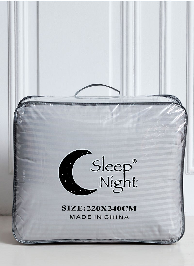 Sleep night Hotel Stripe Comforter Set with Polyester Filling Soft and Lightweight Suitable for All Season  - Image 5