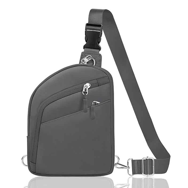 Women's Color Block Waterproof Crossbody Chest Waist Pack with Multiple Pockets, Lightweight Travel Sling - Image 4