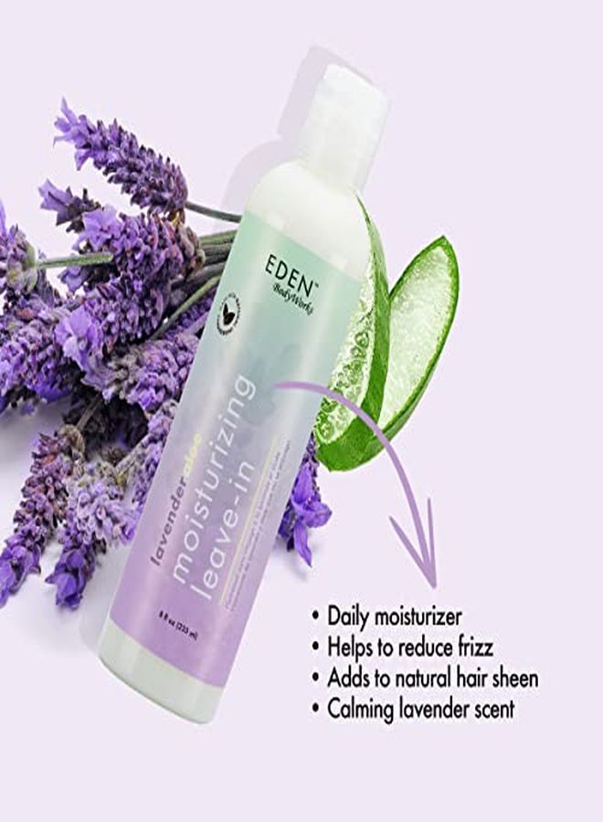 eden bodyworks Lavender Aloe Leave In Conditioner (8 Oz) Moisturize Dry, Damaged Hair Formulated For All Hair Types - Image 4