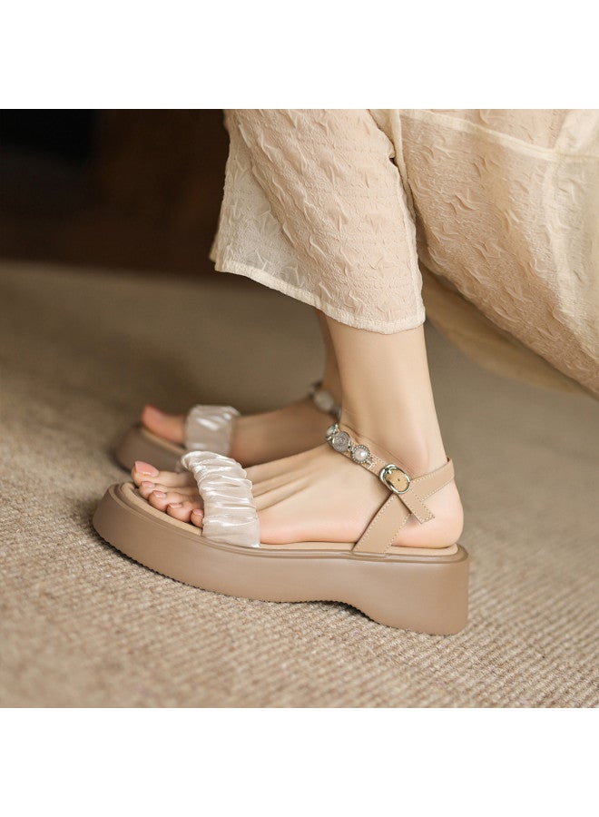 Amo Classic Fashion Sandals Women 2025 New Ultra-light Platform Comfortable Sandals Mesh Versatile Sandals Women - Image 3
