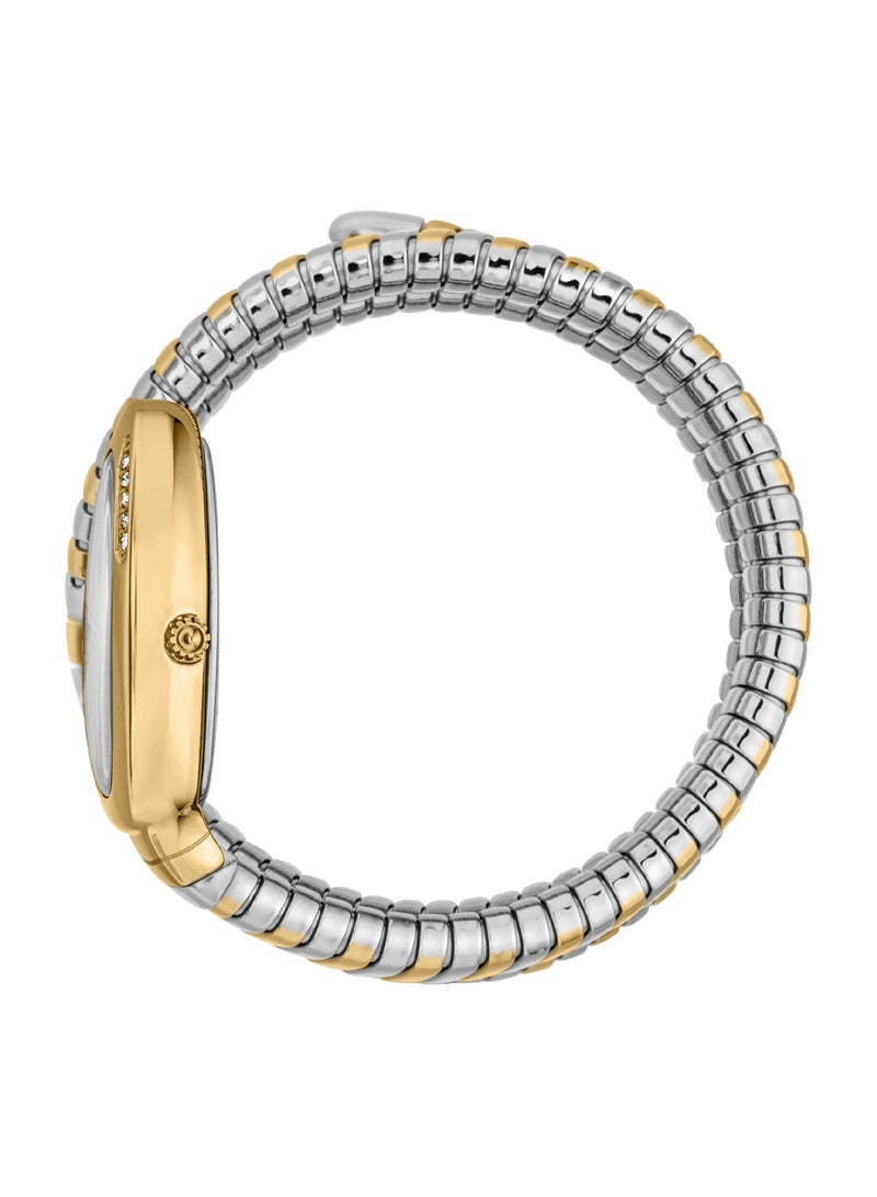 Just Cavalli ساعة معصم نسائية بشكل بيضاوي من الفولاذ المقاوم للصدأ JC1L230M0065 - 22 مم - Image 2