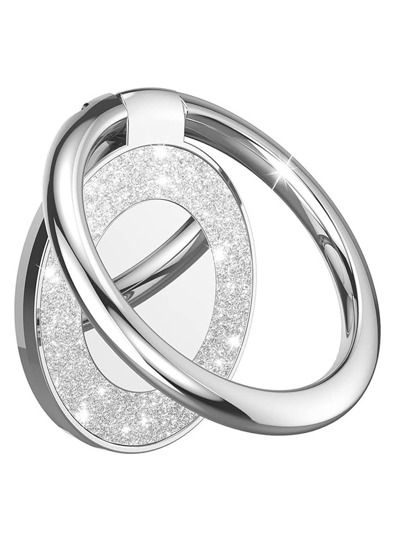 Captaintech Silver Phone Ring Holder – 360° Rotatable Grip & Stand for Smartphones ﻿  - Image 1
