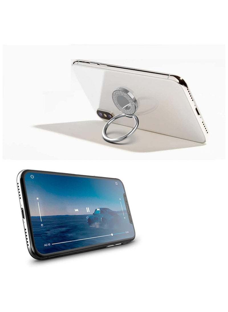 Captaintech Silver Phone Ring Holder – 360° Rotatable Grip & Stand for Smartphones ﻿  - Image 3