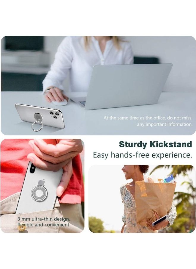 Captaintech Silver Phone Ring Holder – 360° Rotatable Grip & Stand for Smartphones ﻿  - Image 2