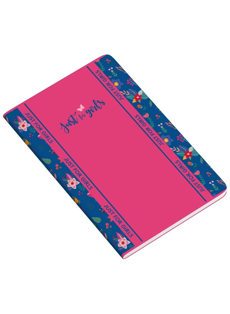 Ambar 1-Piece A4 Size Single Lined Notebook Just For Girls Design Assorted Colours - Image 2