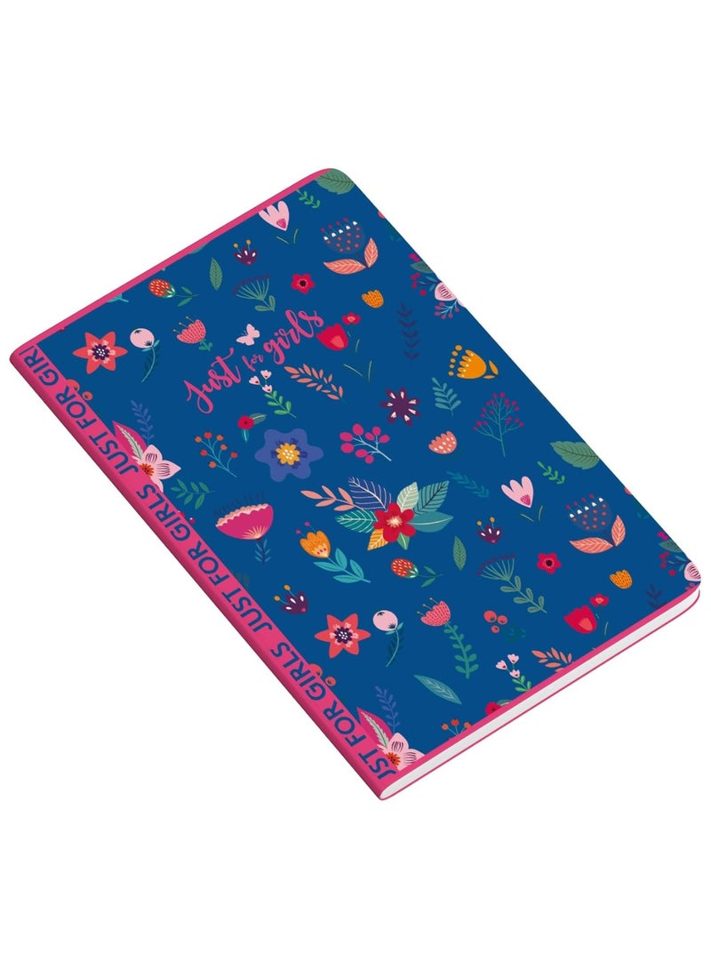 Ambar 1-Piece A4 Size Single Lined Notebook Just For Girls Design Assorted Colours - Image 1