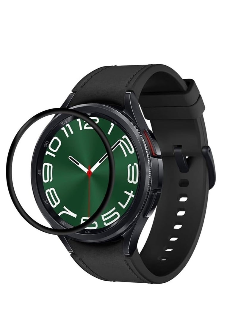 واقي شاشة لساعة سامسونج جالاكسي 5 مقاس 46 ملم مقاوم للخدش، تغطية كاملة ثلاثية الأبعاد خالية من الفقاعات، طبقة حماية شفافة مرنة عالية الدقة للحيوانات الأليفة - Image 1