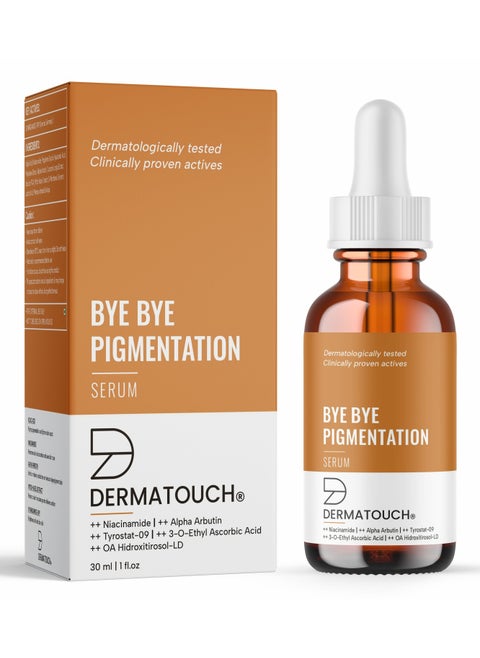 DERMATOUCH Bye Bye Pigmentation Serum | For Pigmentation, Dark Spots, Blemishes | For all skin types | For Both Men & Women | 30ml