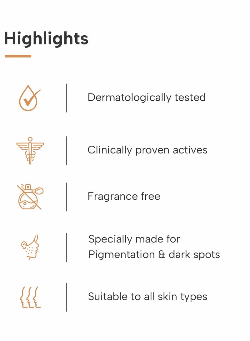 DERMATOUCH DERMATOUCH Bye Bye Pigmentation Serum | For Pigmentation, Dark Spots, Blemishes | For all skin types | For Both Men & Women | 30ml  - Image 3