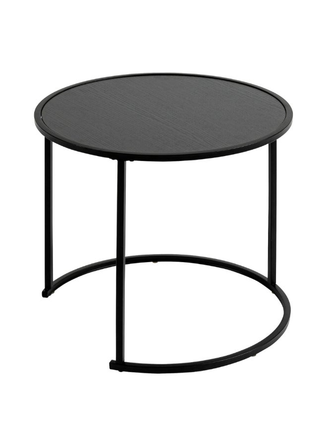 atmosphera 3-Piece Noan Elegant Design Round Nesting Table Black 55.6 x 6.2 x 55.6 cm 205800 - Image 3