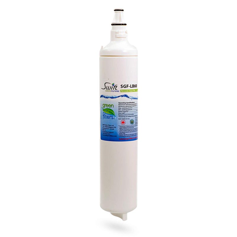 Swift Green Filters SGF-LB60 Refrigerator Water Filter - Compatible with LG 5231JA2006B, LT600P, 5231JA2006A, 5231JA2005A, Sears Kenmore 9990, 469990,EFF-6004A - Replacement for LG Fridge Water Filter - Image 1