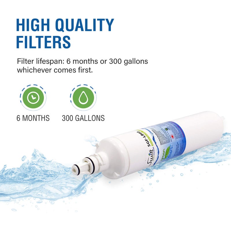 Swift Green Filters SGF-LB60 Refrigerator Water Filter - Compatible with LG 5231JA2006B, LT600P, 5231JA2006A, 5231JA2005A, Sears Kenmore 9990, 469990,EFF-6004A - Replacement for LG Fridge Water Filter - Image 5