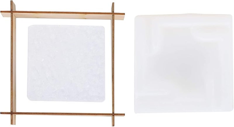 قالب منفضة سجائر من الراتنج صندوق تخزين سيليكون قاعدة حرف يدوية DIY شكل مرآة - Image 2