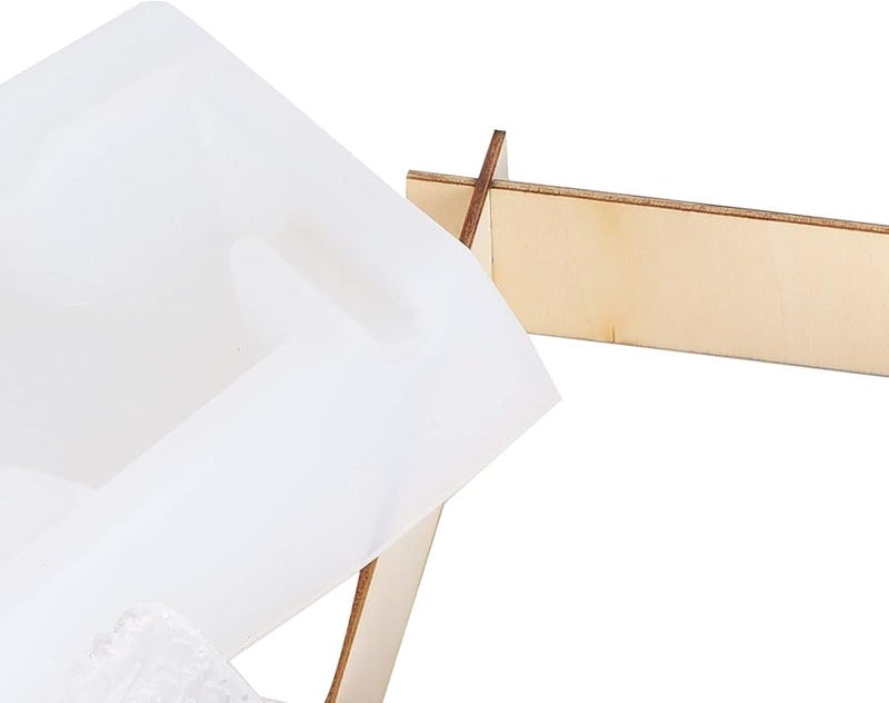 قالب منفضة سجائر من الراتنج صندوق تخزين سيليكون قاعدة حرف يدوية DIY شكل مرآة - Image 5