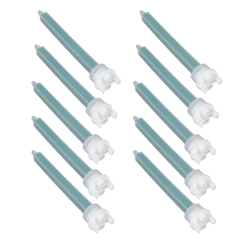 Mixing Nozzles 10 Pack Premium Plastic - Double Hole Design Glue Nozzle for AB Glue Mixing, Home Repair, Craft Projects - Image 1