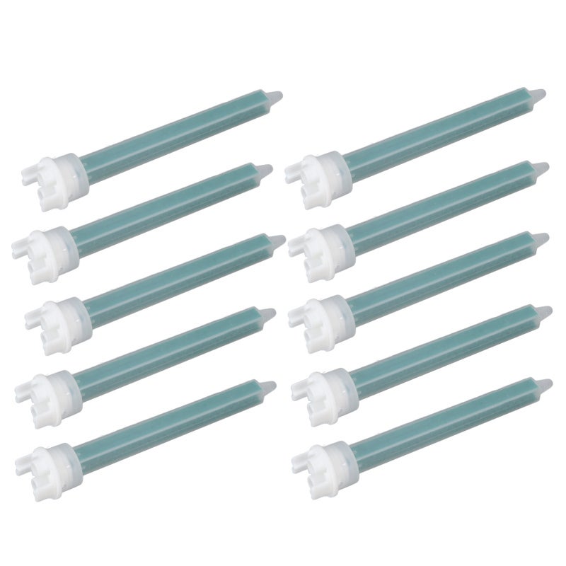 Mixing Nozzles 10 Pack Premium Plastic - Double Hole Design Glue Nozzle for AB Glue Mixing, Home Repair, Craft Projects - Image 2