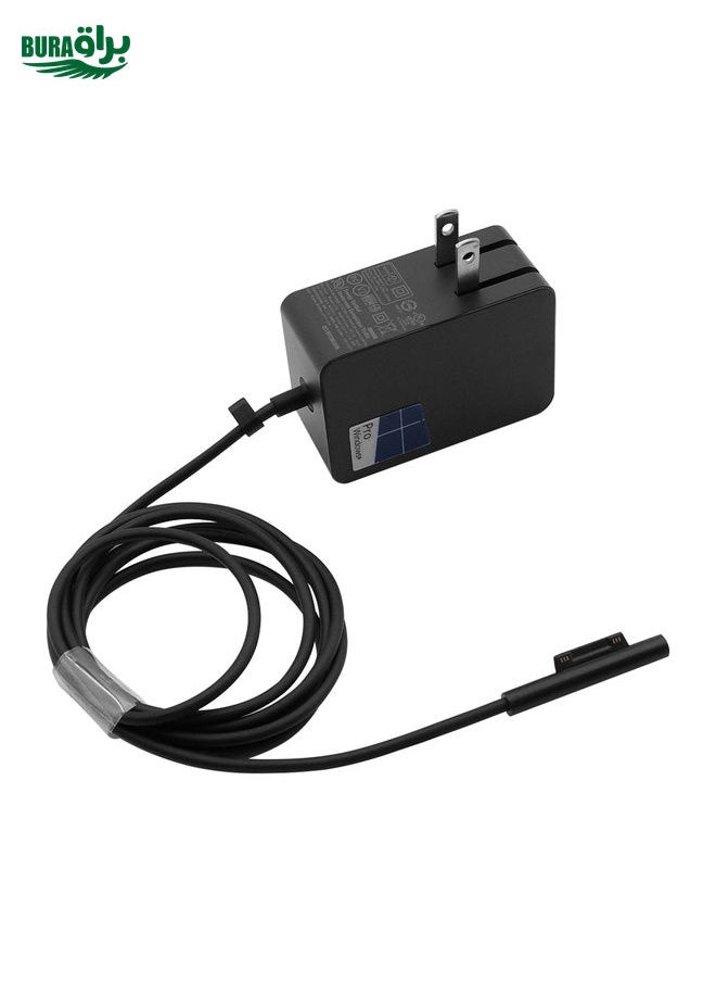 BURAQ - 24W 15V 1.6A AC Adapter Charger for Microsoft Surface Go / Pro 4 1736 , US Plug - Image 1