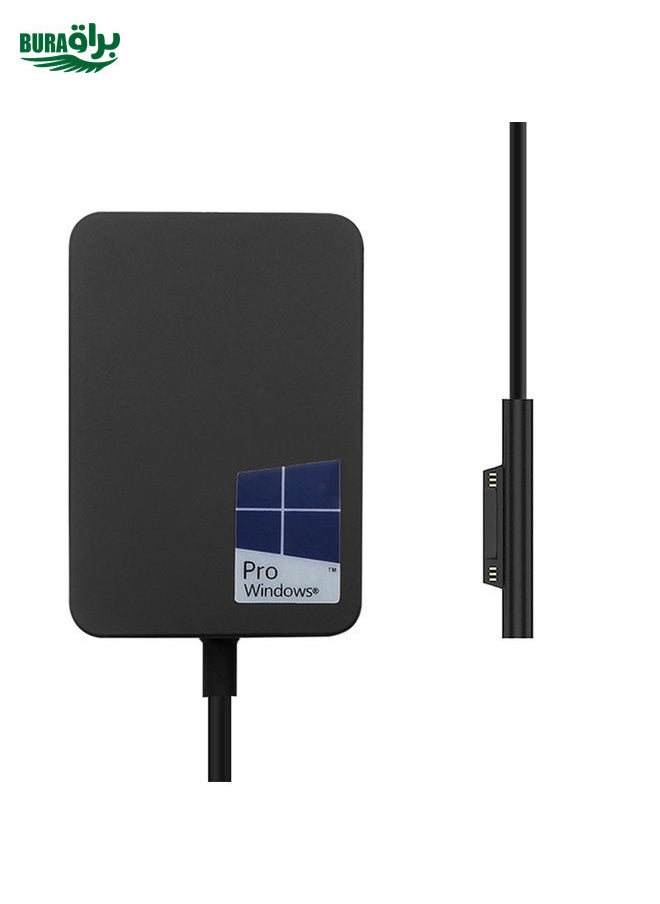 BURAQ - 24W 15V 1.6A AC Adapter Charger for Microsoft Surface Go / Pro 4 1736 , US Plug - Image 1