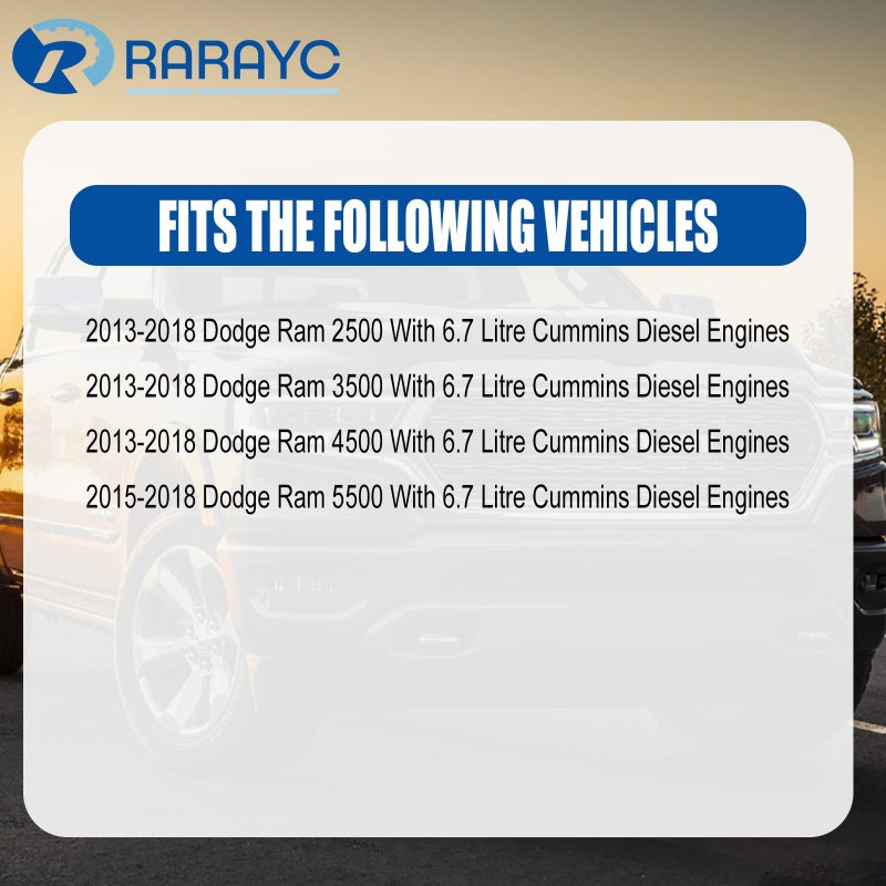 RARAYC 6.7L Cummins Fuel Filter Kit | Replacement for 2013-2018 Dodge Ram 2500 3500 4500 5500 6.7L | Replaces# 68197867AA 68157291AA 5083285AA Air Filter 53034051AB Cabin Air Filter 68406048AA - Image 4