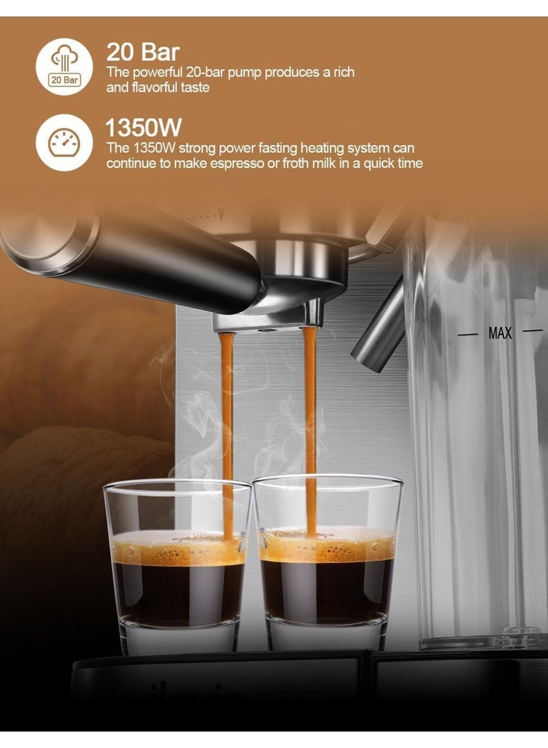 Wtrtr Espresso Machine Coffee, Professional Espresso Maker,Espresso Manual Coffee Machines [1 year warranty] - Image 4